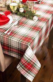 Dii Holiday Tablecloth Christmas Plaid Table Cover For 5 Ft Rectangle Lowes Com Christmas Table Cloth Holiday Table Linens Plaid Tablecloth