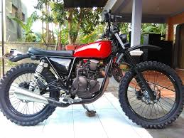 Yamaha Scorpio Scrambler Vintage Dirt Bike Scorpio 225 Ssx 225 Sepeda Retro Kendaraan Fotografi Perjalanan