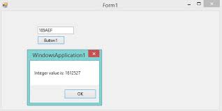 Vb Net Convert Hexadecimal String To Decimal Integer Includehelp