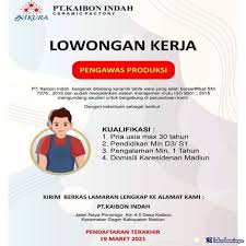 Informasi lowongan kerja purwokerto merupakan informasi yang paling banyak dicari oleh para fresh graduate ataupun berpengalaman. Lowongan Kerja Pt Kaibon Indah Madiun Maret 2021