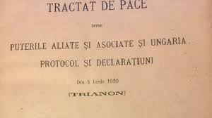 Tratatul de la versailles din 1919 este un tratat de pace creat ca rezultat al negocierilor de 6 luni purtate la conferința de pace de la paris din 1919, ce a dus la încheierea oficială a primului război mondial între forțele aliaților (franța, anglia, sua, italia, japonia, polonia, românia, serbia. Tratatul De La Trianon Este Complementar Actelor Marii Uniri Din 1918 Foaie NaÈ›ionalÄƒ