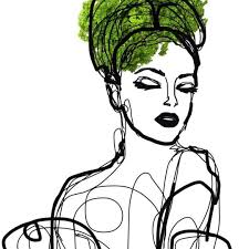 Summer Woman. Figurative Green Contemporary Painting Canvas Print, Extra  Large Canvas Art Print up to 48" by Irena Orlov