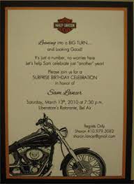 Preston S Stationery Inc Birthday Invitations Harley Davidson Wedding 60th Birthday Party Motorcycle Party