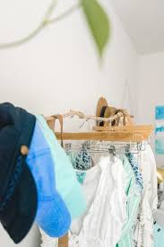 If you don't need the extra storage space, but you love how this rack looks, you can use it to hang your. Hanging Clothing Rack Diy Barefoot Blonde By Amber Fillerup Clark