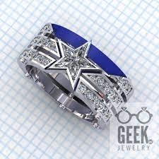Captain Americas Team Ring Ladies Dallas Cowboys Rings Dallas Cowboys Jewelry Rings