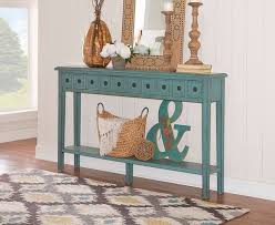 Paloma Teal 4 Drawer Console Table From Kirkland S In 2020 Entryway Console Table Console Table Decor