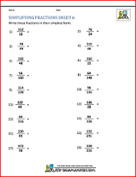 Maybe you would like to learn more about one of these? Simplifying Fractions Worksheet