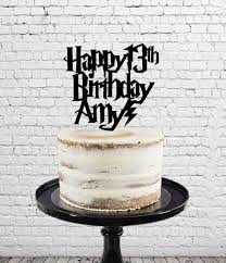 Cakes are available for store pick up only or local delivery by courier. Personalised Harry Potter Font Cake Topper Harry Potter Etsy
