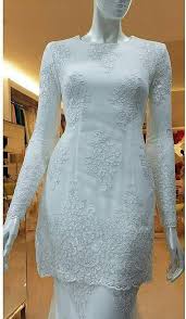 Material baju akad nikah ni, kita guna moss crepe with exclusive lace. 37 Baju Kurung Moden Lace Ideas In 2021