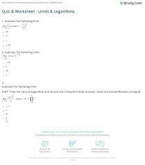 Because the value of each fraction gets slightly larger for each term while the. Evaluating Limits Worksheet Printable Worksheets And Activities For Teachers Parents Tutors And Homeschool Families