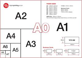 Paper Size Guide For Print Digital Printing Brochure