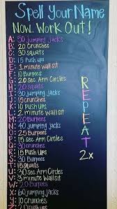 Need To Do This Easy Yoga Workouts Spell Your Name Workout Plan