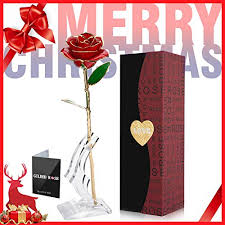 It makes the perfect gift to remember with fondness a special moment in your life. Magicpeony 24k Gold Rose Metal Dipped Roses Artificial Flowers For Valentine Day Anniversary Birthday For Lover Mother Girlfriend 24k Golden Plated Rose In Present Box Buy Online In Luxembourg At Luxembourg Desertcart Com Productid
