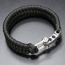 survival bracelet para outdoor cord black rope camping steel shackle buckle wcl sporting goods o pulseras de supervivencia pulsera de supervivencia pulseras