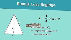 Luas dan keliling segi tiga. Rumus Segitiga Kawasan Perimeter Dan Contoh Masalah Perbincangan