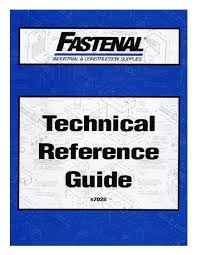 Technical Reference Guide Fastenal