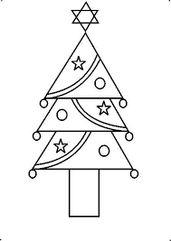 Learn how to draw kids of a tree pictures using these outlines or print just for coloring. How To Draw A Decorative Christmas Tree Using Geometrical Shapes