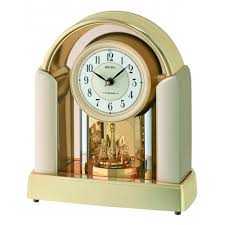 Here comes another source of clock measuring time, the desk clocks. Gold Finish Mantle Clock With Hourly Melody Pendulum Qxw248p