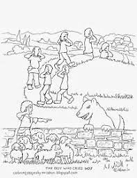 The boy who cried wolf is one of the most famous fables credited to aesop. A Free Printable Picture Of The Boy Who Cried Wolf Coloring Pages Wolf Colors Bear Coloring Pages