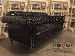 Wow The Emerson Has Tons Of Timeless Style Pristinely Tufted Chesterfield Sofa With A High Back For Ultimate Support Comfort Ac Brown Leather Sofa Oak Sofa