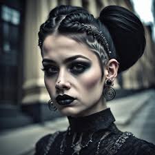 Hyperrealistic Gothic Girl with Intricate Details
