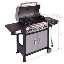 Outdoor gas bbq grill trolley commercial barbecue gas machine 6 burners party bbq grill trolley with castors. 4 Burners Gas Propane Bbq Grill With Casters By Choice Products