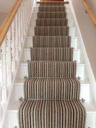 Stripe Runner With Brushed Aluminium Stair Rods Oooooooooo So Many Different Stripe Variations To Pick From Cottage Interiors House Styles Stairs