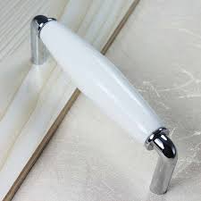 96mm white silver dresser pulls drawer
