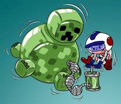 I Really Enjoy Minecraft But Give Me An Air Pump While I Dig The Only Weapon I D Ever Need Dig Dug Training Camp Mario Characters Geeky Minecraft