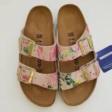 Birkenstock Arizona Essentials White Size 39 New Birkenstock Arizona Flower Crush Beige Suede Leather Sandals Size 40 Narrow Birkenstock Suede Arizona Birkenstock Birkenstock Sandals