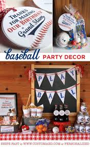 First Birthday Birthday Decoration At Home For Boy Thanks For Making This Season A Grand Slam Baseball Theme Birthday Boys First Birthday Party Ideas Dodgers Birthday Party