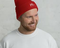 Mr. Embroidered Cuffed Beanie, Gift for Him, Groom Wedding Hat, Cold  Weather Wedding Head Gear.