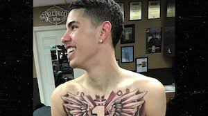 The dice are shown with the numbers 1, 2 and 3 visible, likely an homage to the numbers ball and his brothers typically wear on the court. Lonzo Ball Tattoo Sleeve Artist Wiki Tattoo