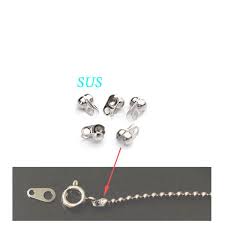ステンレス製 ボールチップ ネックレス留め具 ブイカップやvカップを最安値激安割引値引き卸価格で安いアクセサリーチェーンパーツ金具部品を格安販売 アクセサリー ビーズアクセサリー チェーン
