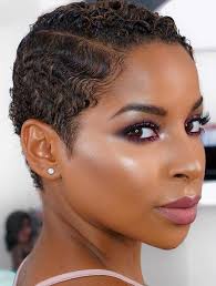 A stylish swoop of front bangs brightens the eyes. 51 Best Short Natural Hairstyles For Black Women Page 5 Of 5 Stayglam Short Natural Hair Styles Natural Hair Styles Black Women Short Hairstyles