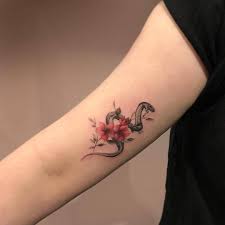 36 Best Snake And Flower Tattoo Designs Meanings Petpress Foot Tattoos Hand Tattoos Red Tattoos