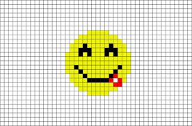 Face Savouring Delicious Food Emoji Pixel Art Pixel Art Pixel Art Templates Lego Art