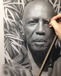 Meanwhile back to drawing Lou. Halfway through. On a side note: I have  studio space and living area for rent at my property in Germany. If anyone  is interested feel free to