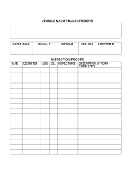 Log entries (rows) include a column for the date, description, price, status, an whether it's preventative maintenance y/n. 43 Printable Vehicle Maintenance Log Templates á… Templatelab