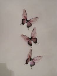 3d Butterfly Wall Art 3 Presented In An Organza Gift Bag The Butterflies Here Are The Natural Please C Flower Tattoo Designs Butterfly Tattoo Body Art Tattoos