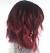 Red Burgundy Ombre Short Hair