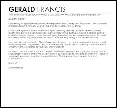 A thank you letter otherwise known as a letter of thanks refers to a letter that is normally used in a situation where one person wishes to express appreciation to another person. Office Cleaner Cover Letter Sample Cover Letter Templates Examples