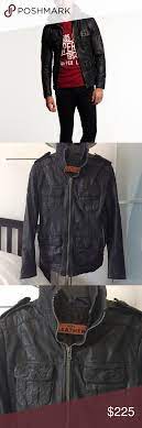 Superdry Brad Hero Leather Jacket Leather Jacket Jackets Clothes Design