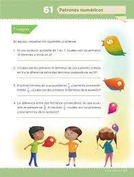 Libro hidalgo historia y geografia tercer grado. Patrones Numericos Bloque Iv Leccion 61 Apoyo Primaria