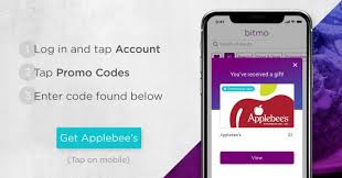 Show promo code 6006491345924680685 shop applebees. Expired Bitmo Get Free 5 Applebee S Promo Card Targeted Gc Galore
