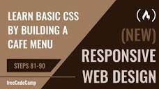 Learn Basic CSS by Building a Cafe Menu - Steps 81-90 - YouTube