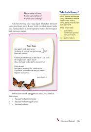 Contoh puisi kupu kupu 2 bait. Kelas05 Bahasa Indonesia Membuatku Cerdas Edi By S Van Selagan Issuu