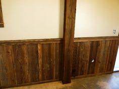 We also are thinking of replacing the carpet with wood. 20 Rustic Wainscoting Ideas Rustic Wainscoting Wainscoting Rustic House