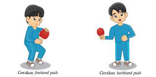 Push push merupakan teknik memukul bola dengan gerakan mendorong dan sikap bet terbuka. Permainan Bola Kecil Tenis Meja Mikirbae Com