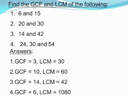 This factors worksheet is great for practicing finding the least common multiple and greatest common factor of number sets. Use Of Venn Diagrams To Find The Gcf And Lcm Ppt Video Online Download